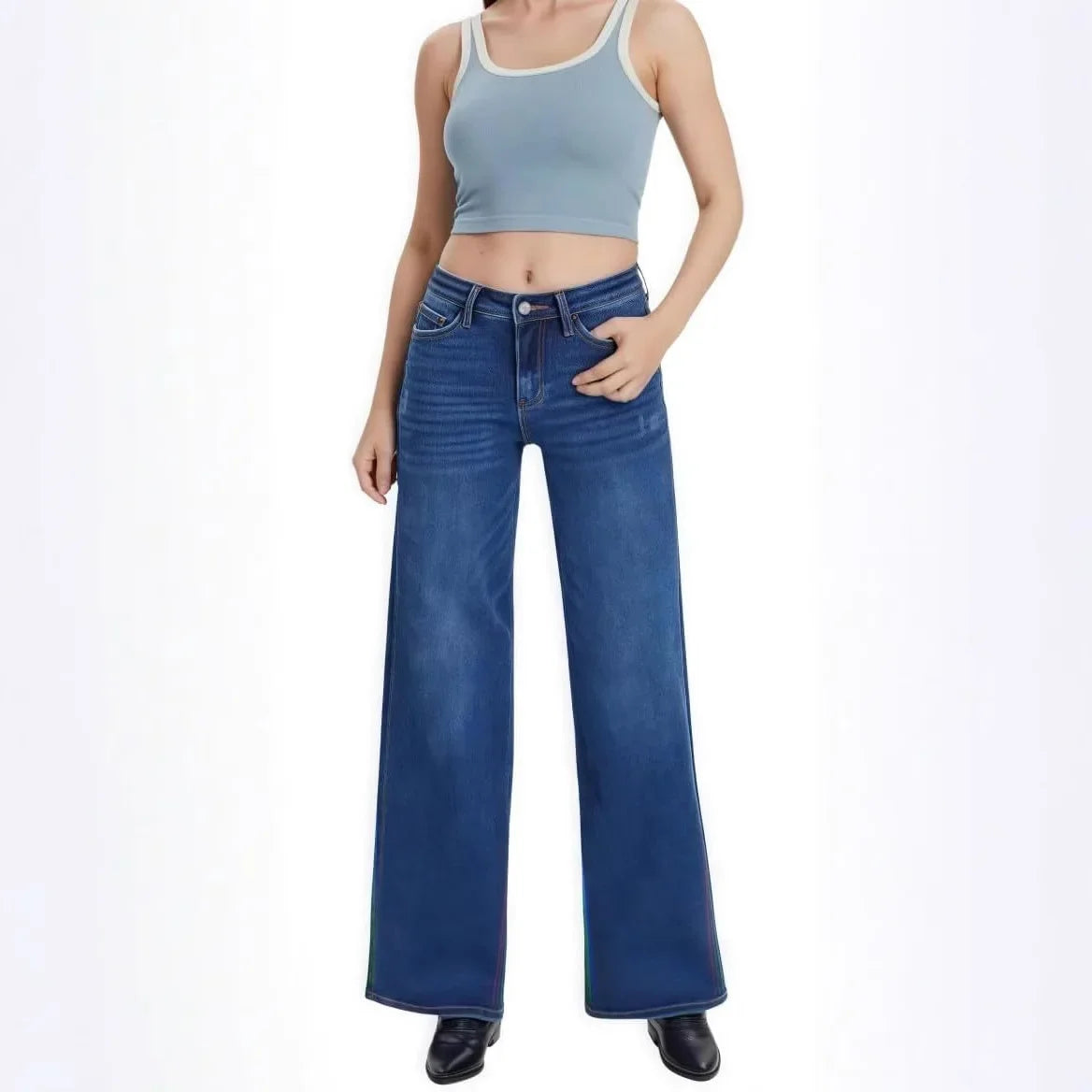 Loose Elastic Jeans
