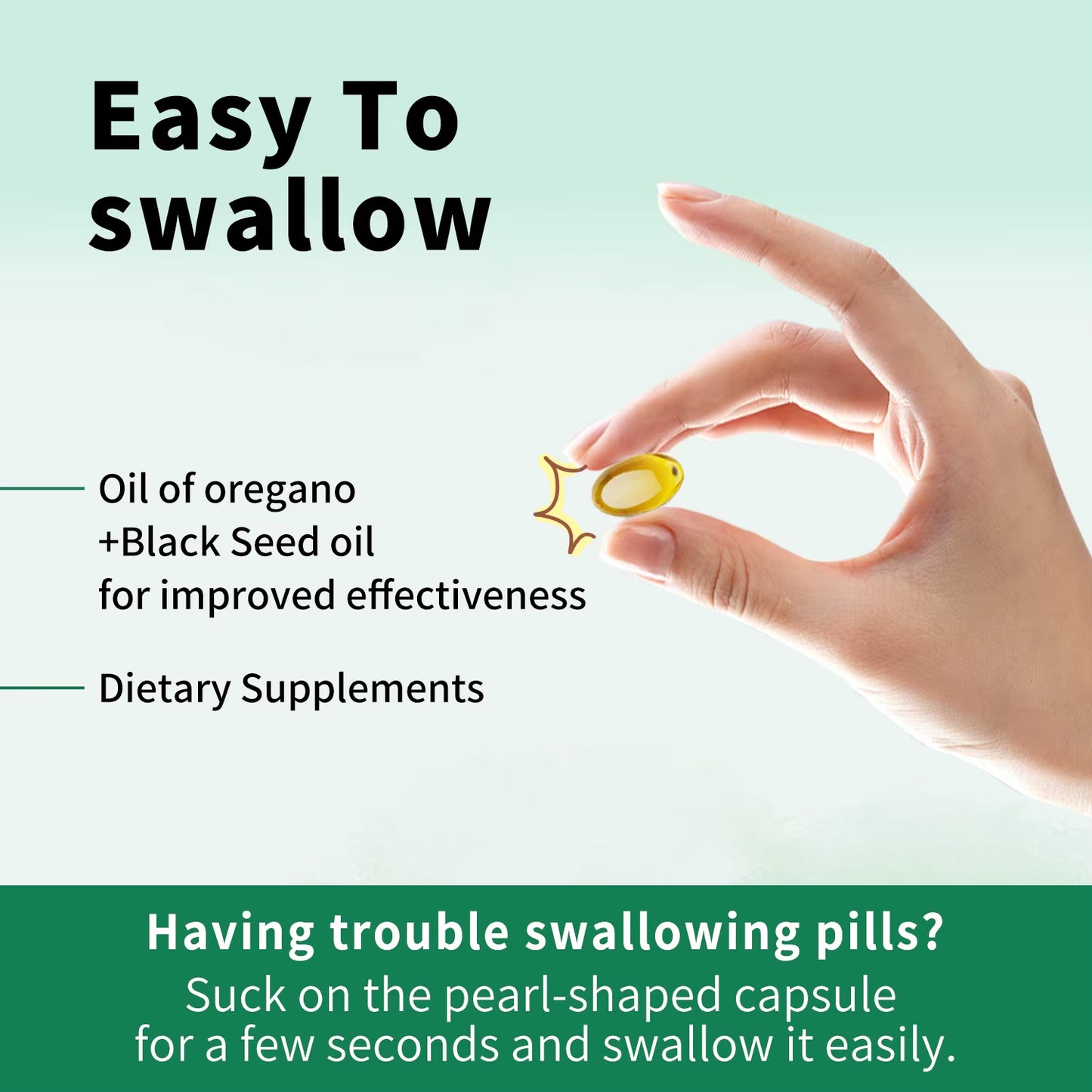 Oil of Oregano 300 Softgels 6000Mg per Serving with Black Seed Oil - Natural Antioxidants for Fitness Nutritional Support