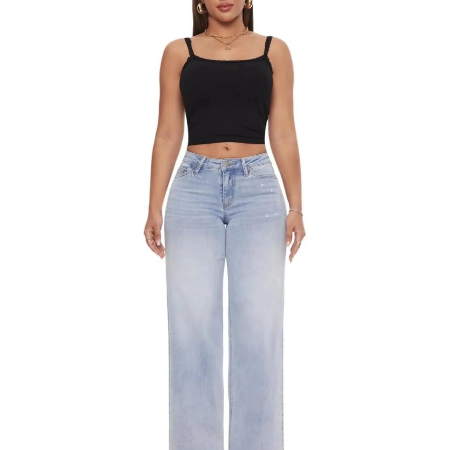Loose Elastic Jeans