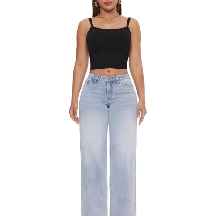 Loose Elastic Jeans